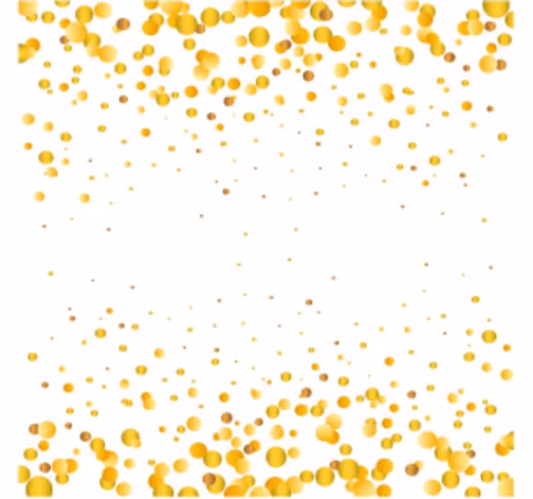 Sottobicchieri con motivi motivo circolare giallo - TenStickers