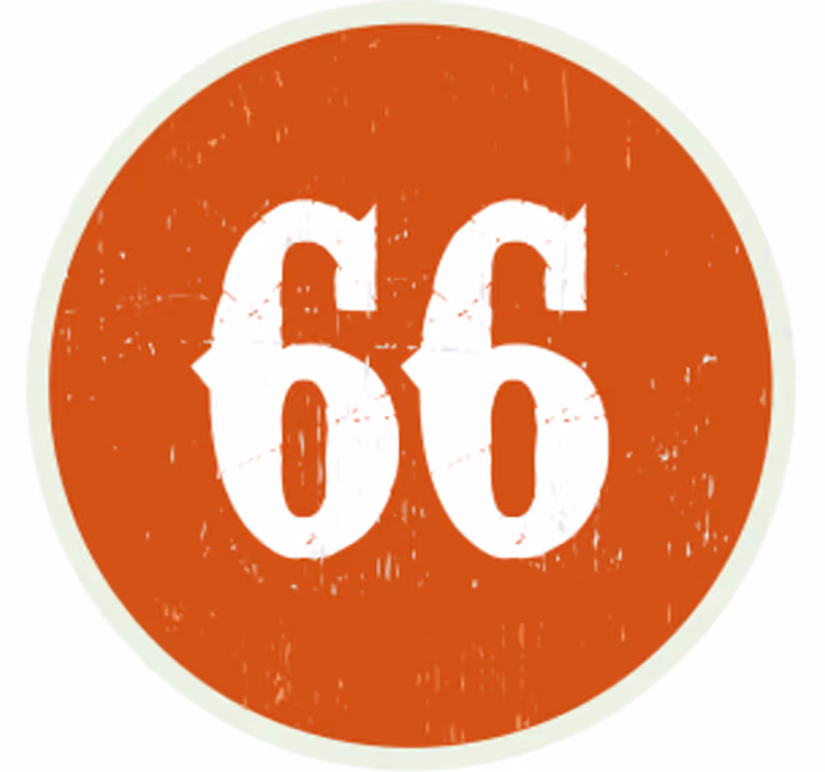 Sottobicchieri personalizzabile etichetta numerica circolare - TenStickers