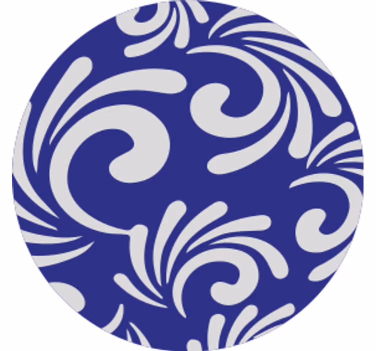Sottobicchieri con motivi motivo a spirale - TenStickers