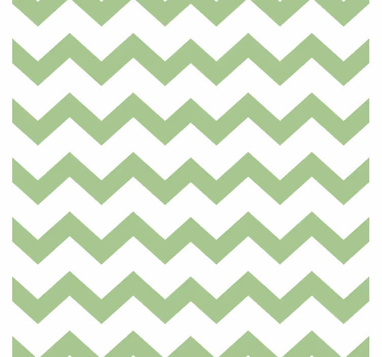 Sottobicchieri con motivi a zigzag verdi - TenStickers