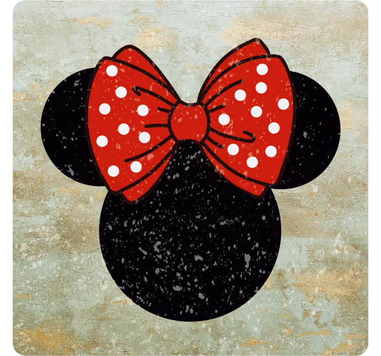 Sottobicchieri nerd motivo fiocco a pois - TenStickers