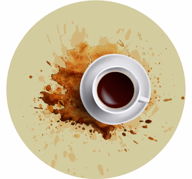 Sottobicchieri nerd tazza da caffè con schizzi - TenStickers