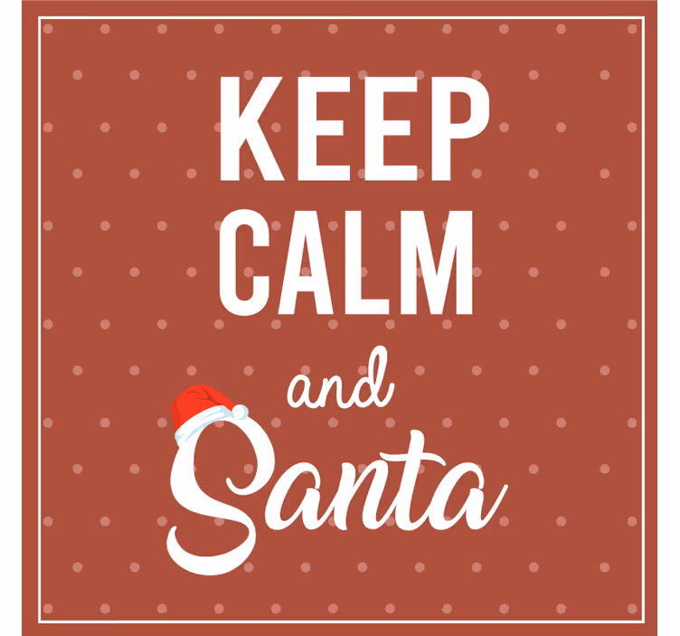 Sottobicchieri natalizi con design di citazioni festive - TenStickers