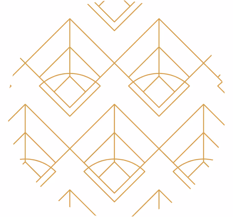 Sottobicchieri con motivi a motivi geometrici - TenStickers