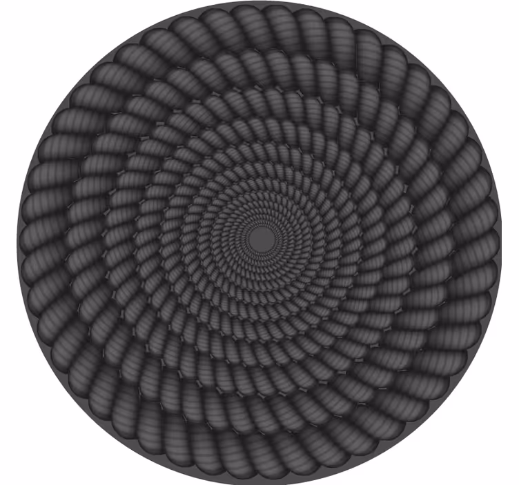 Sottobicchieri con motivi a spirale rotondi - TenStickers
