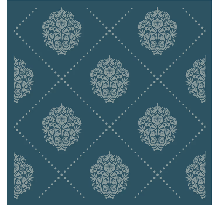 Sottobicchieri con motivi motivo floreale elegante - TenStickers