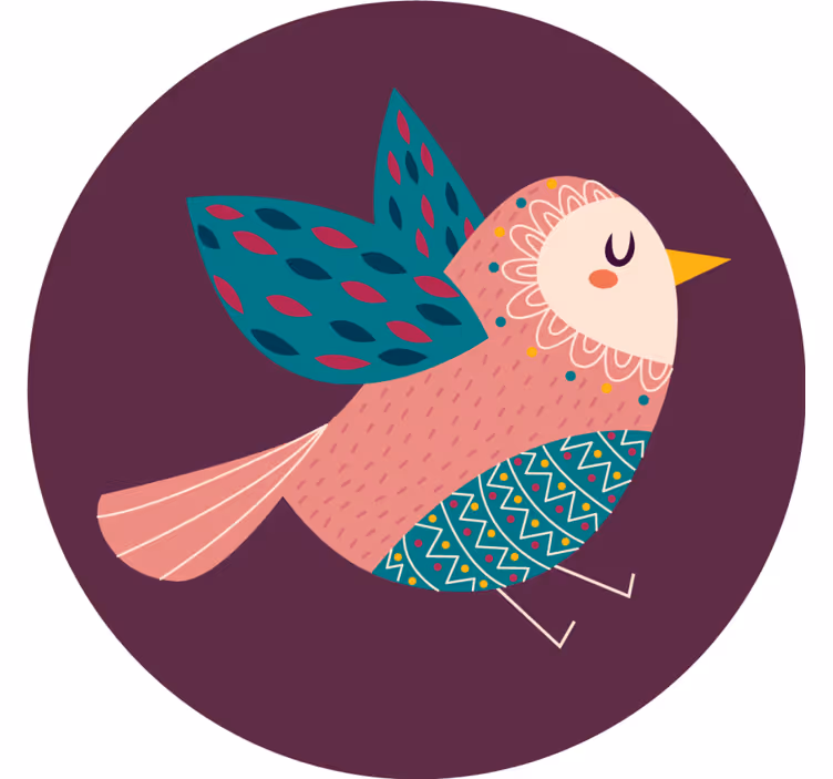 Sottobicchieri nerd personaggio uccello fantasioso - TenStickers