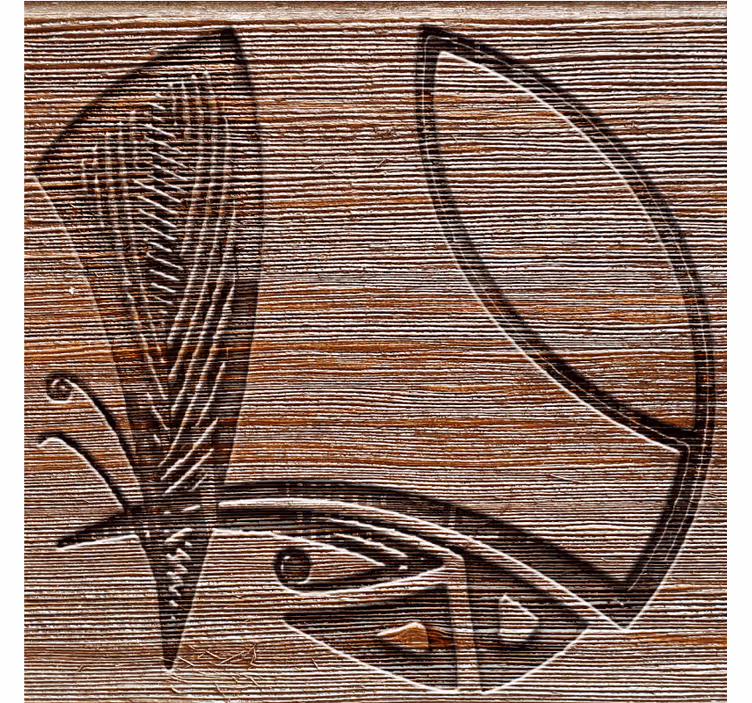 Sottobicchieri con motivi in legno intricati - TenStickers