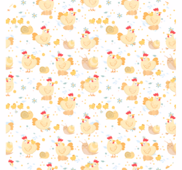 Sottobicchieri nerd motivo di pollo giocoso - TenStickers
