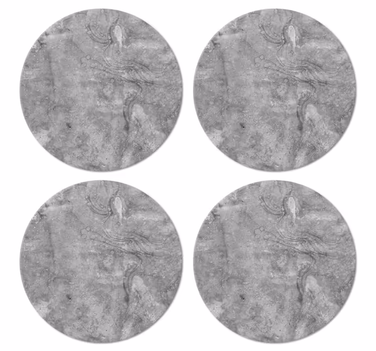 Sottobicchiere  personalizzato testo Stile grigio marmo - TenStickers