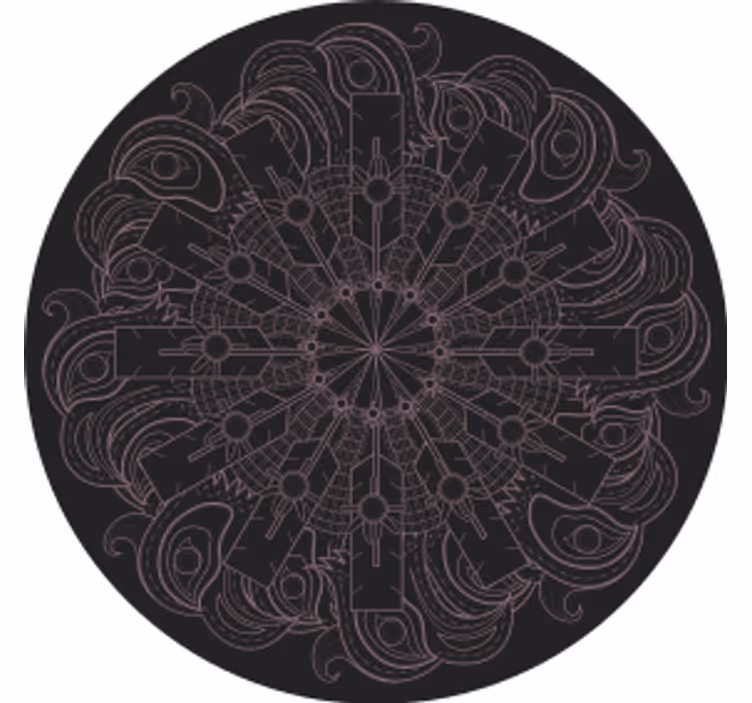 Sottobicchieri con motivi mandala intricati - TenStickers