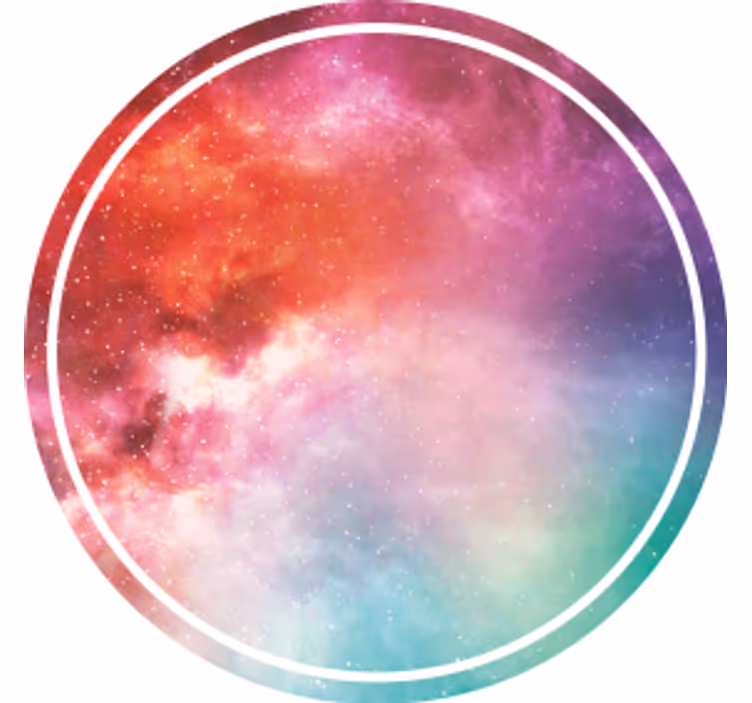 Sottobicchieri con motivi vortice colorato galattico - TenStickers