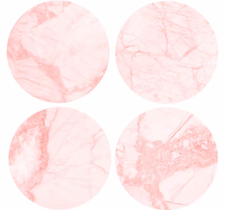 Sottobicchieri con motivi marmo rosa texturizzato - TenStickers