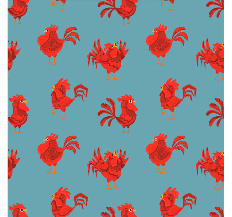 Sottobicchieri nerd motivo gallo vivace - TenStickers