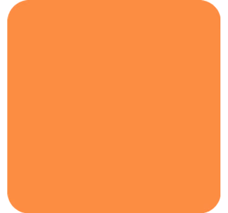 Sottobicchieri con motivi superficie arancione semplice - TenStickers