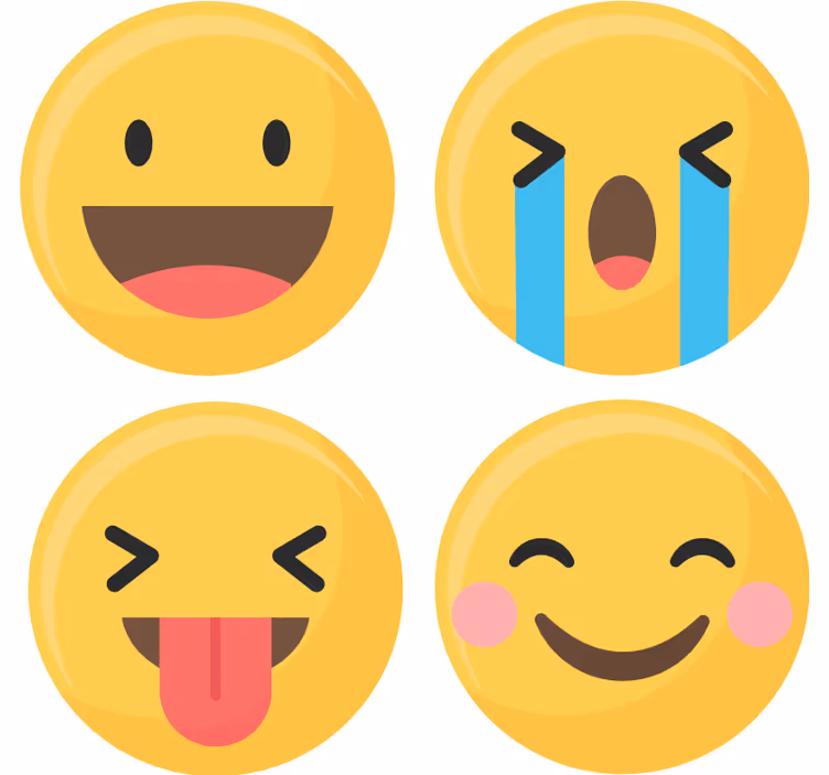 Sottobicchiere tema emoji - TenStickers