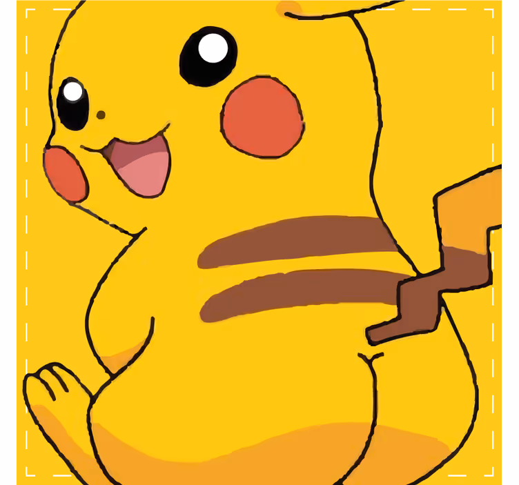 Sottobicchieri vintage personaggio giallo animato - TenStickers