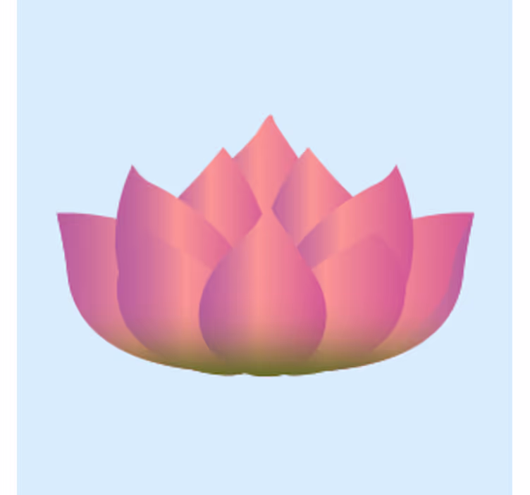 Sottobicchieri nerd fiore di loto in fiore - TenStickers