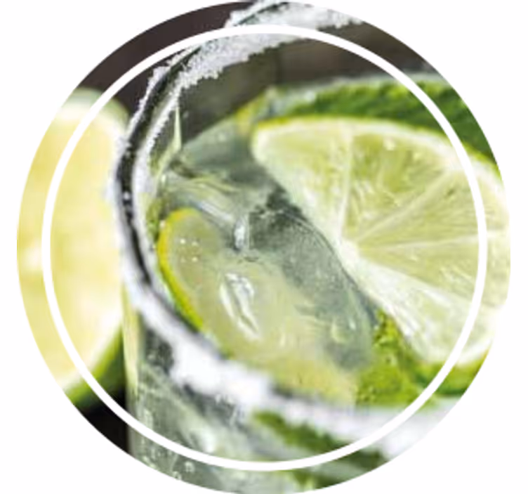Sottobicchieri personalizzabile rinfresco al lime - TenStickers