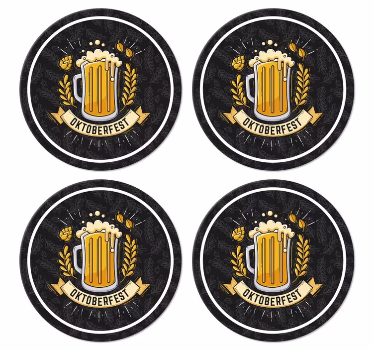 Sottobicchiere  birra Festa birra oktoberfest - TenStickers