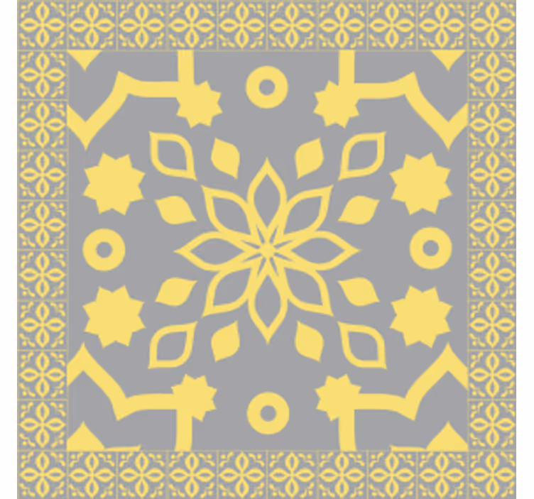 Sottobicchieri con motivi botanici intricati - TenStickers