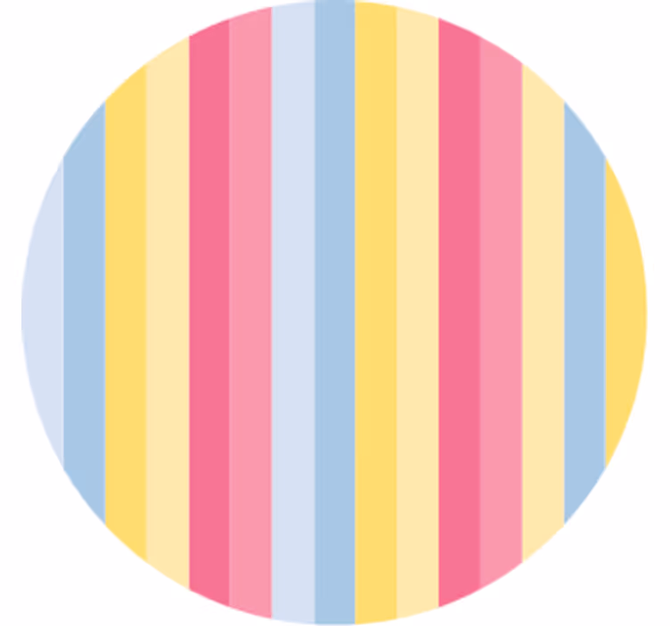 Sottobicchieri con motivi a righe colorate - TenStickers