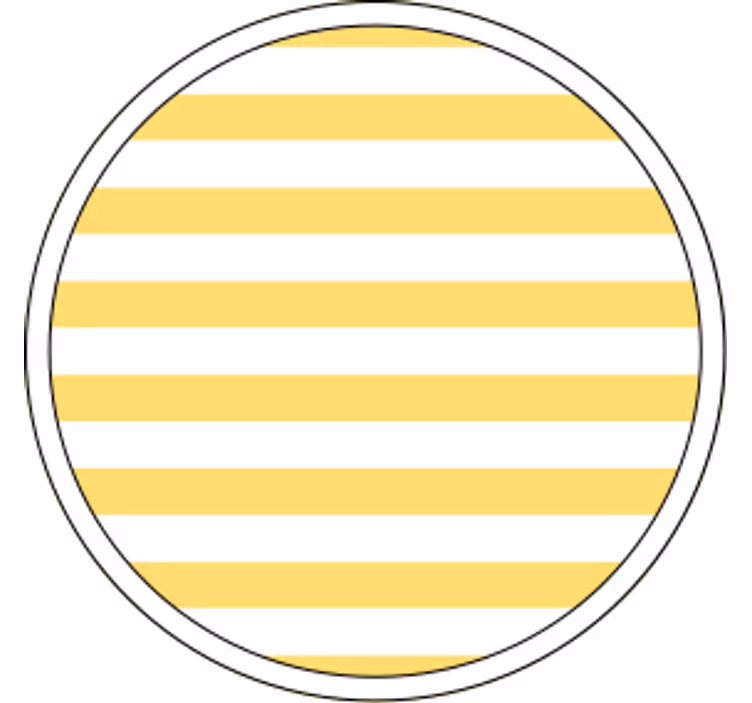 Sottobicchieri con motivi a righe gialle - TenStickers