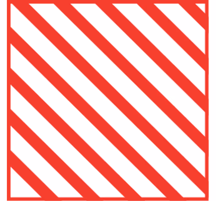 Sottobicchieri con motivi a righe rosse - TenStickers