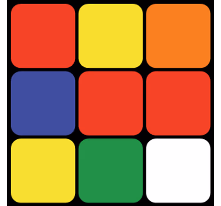 Sottobicchieri nerd disposizione quadrata colorata - TenStickers