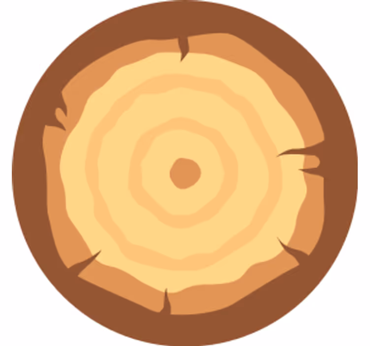 Sottobicchieri birra motivo a fette di legno - TenStickers