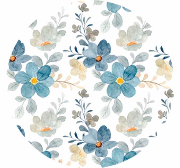 Sottobicchieri moderno finitura testurizzata botanica - TenStickers