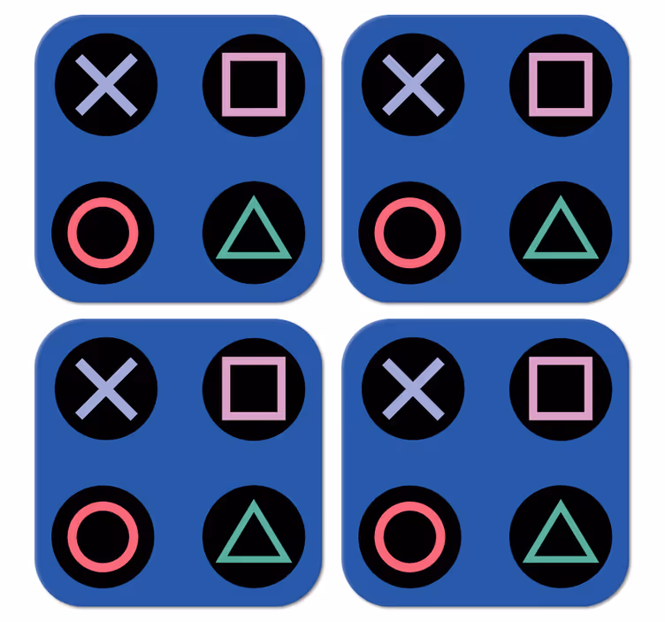 Sottobicchiere  tema frikis colorato - TenStickers