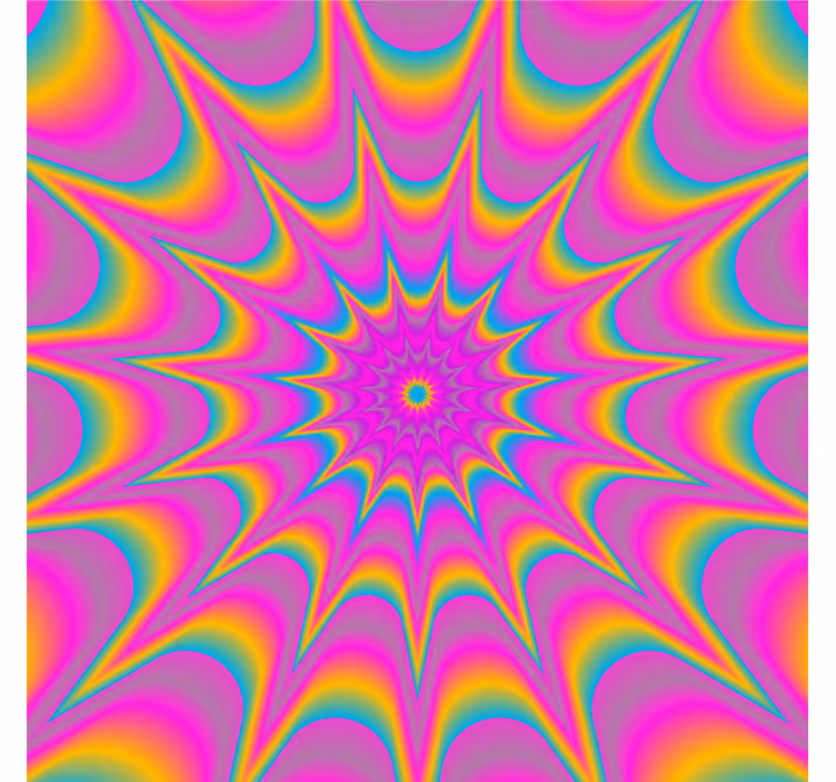 Sottobicchieri nerd motivo a spirale vibrante - TenStickers