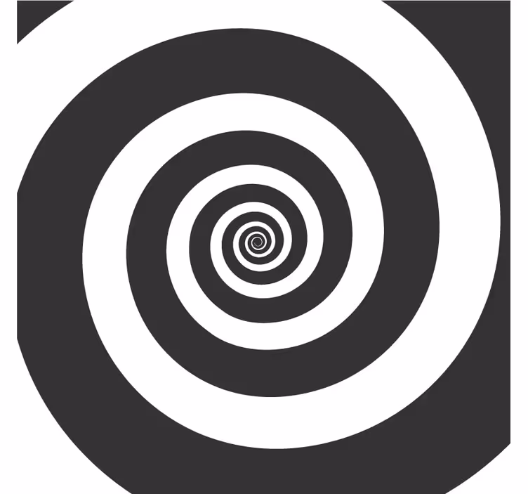 Sottobicchieri con motivi contrasto a motivo spirale - TenStickers