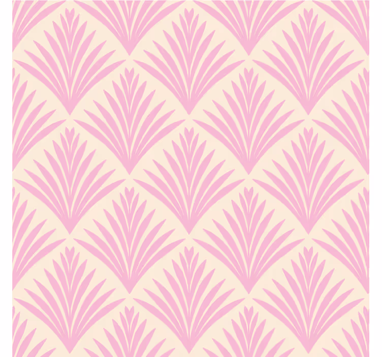 Sottobicchieri con motivi foglia rosa pallido - TenStickers