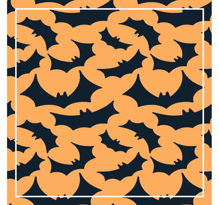 Sottobicchieri halloween motivo a pipistrello - TenStickers