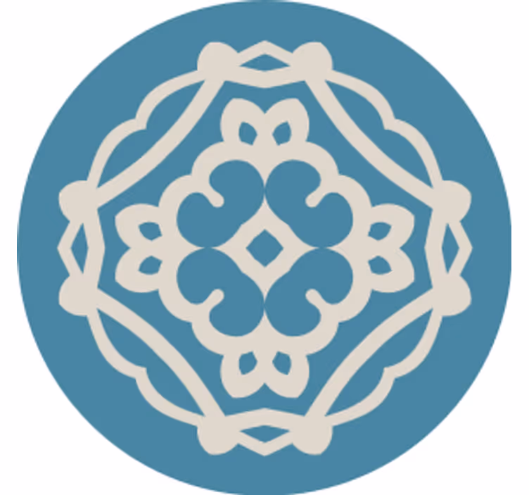 Sottobicchieri con motivi sovrapposizione intricata - TenStickers