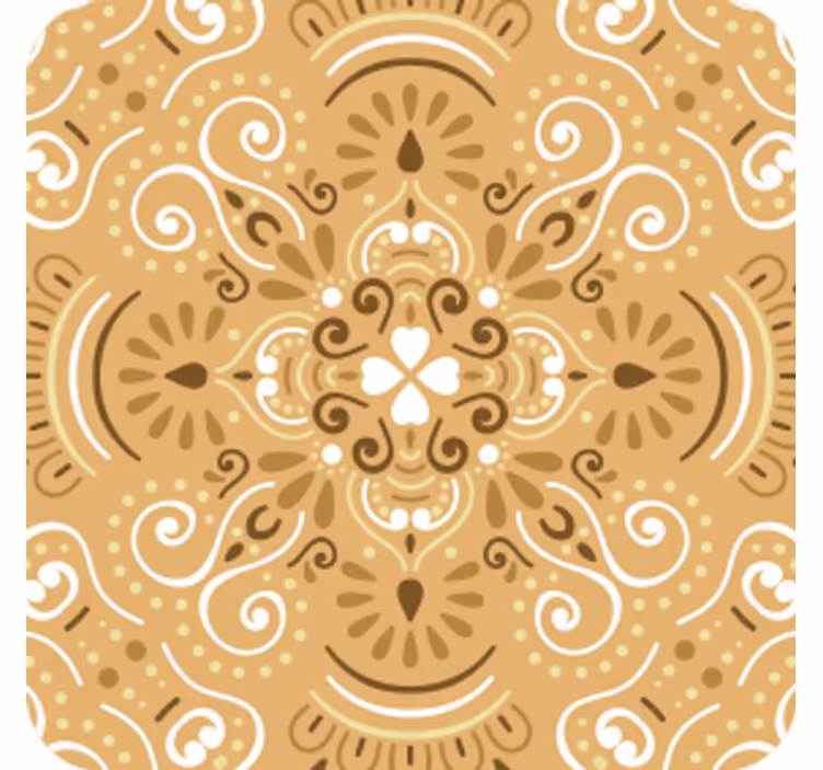 Sottobicchieri con motivi motivo vorticoso intricato - TenStickers