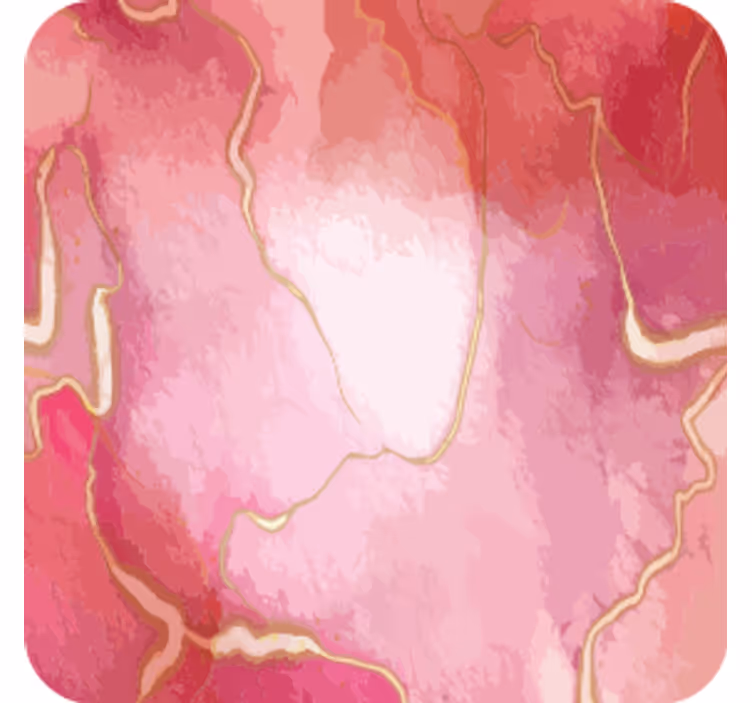 Sottobicchieri con motivi marmo rosa fluttuante - TenStickers