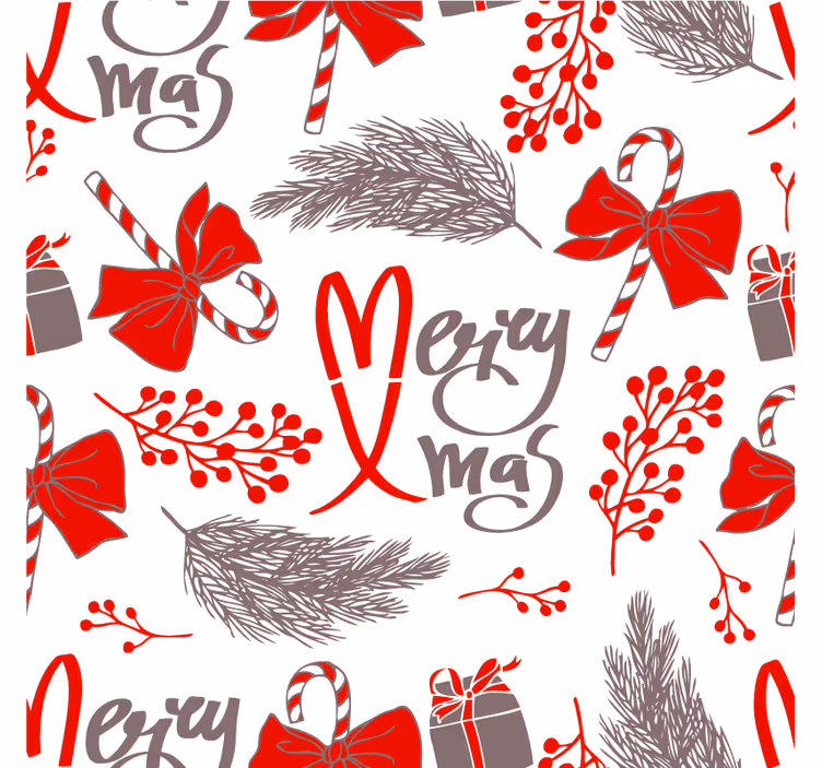 Sottobicchieri natalizi con motivi festivi - TenStickers