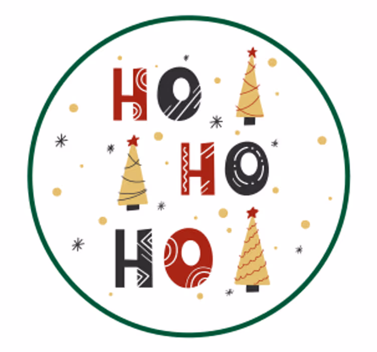 Sottobicchieri natalizi alberi festivi di natale - TenStickers