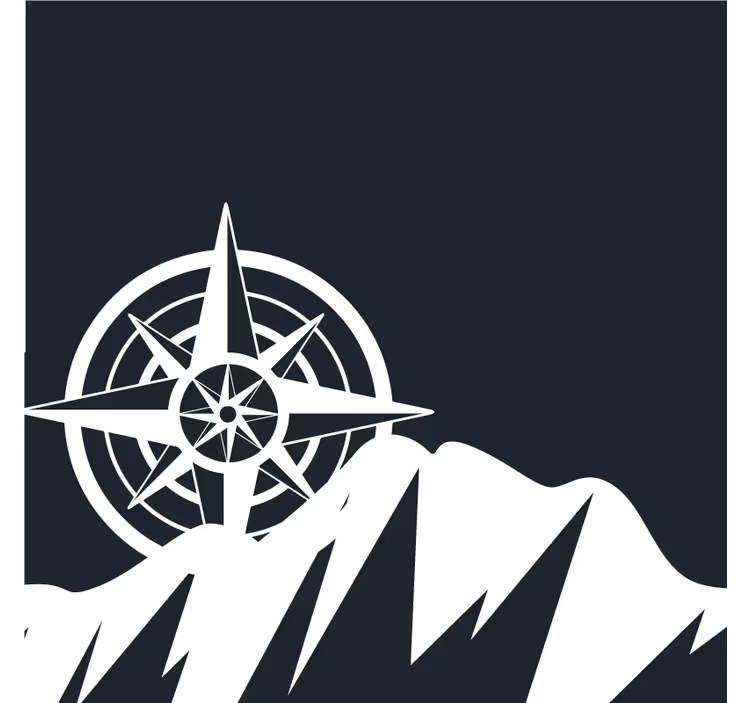 Sottobicchieri nerd picchi della bussola navigazionale - TenStickers