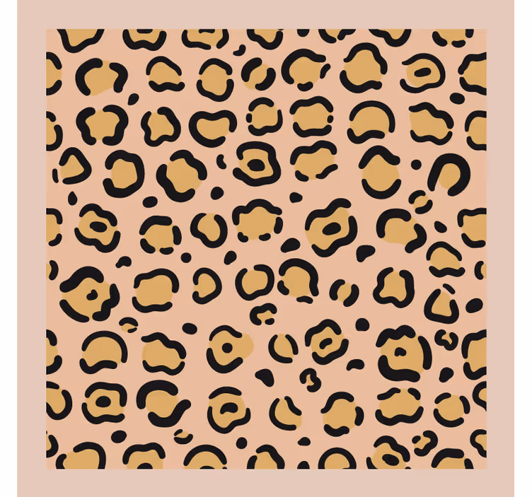 Sottobicchieri con motivi stampa leopardata - TenStickers