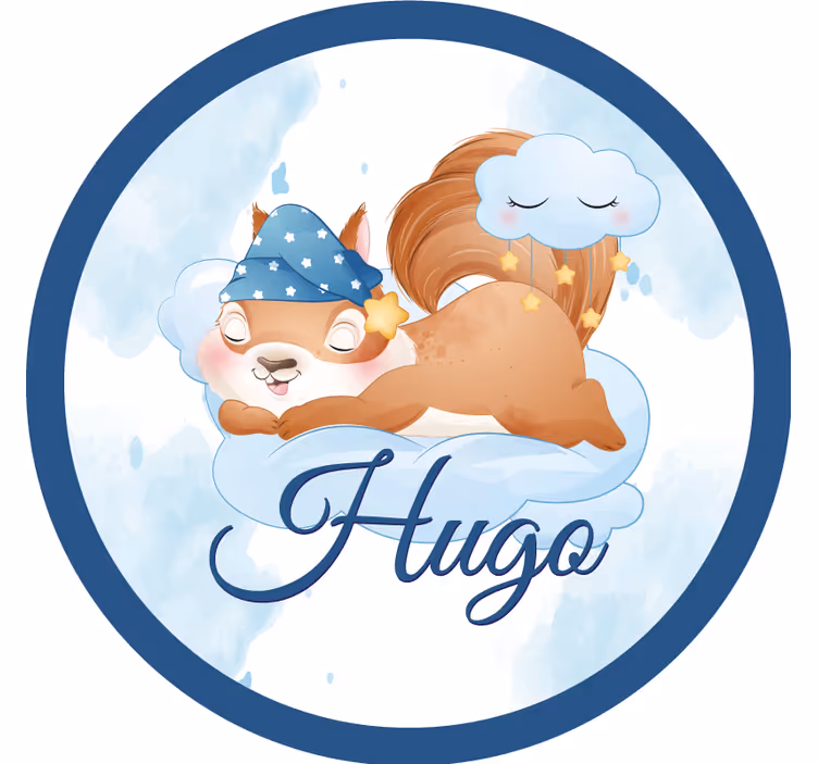 Sottobicchieri nerd scoiattolo rilassato sognante - TenStickers