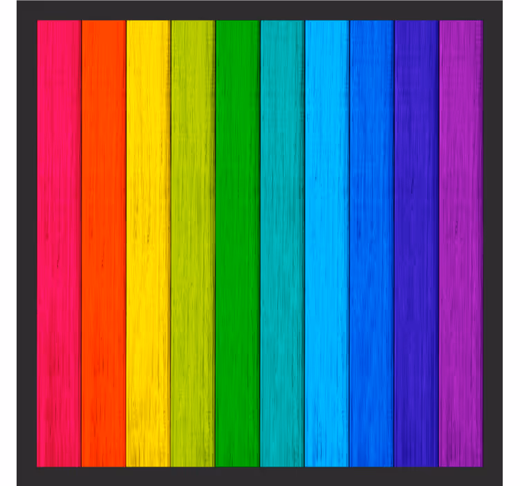 Sottobicchieri con motivi strisce colorate vibranti - TenStickers