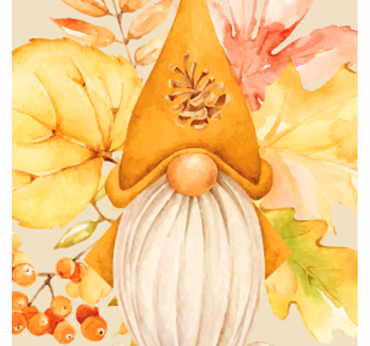 Sottobicchieri halloween design con gnomi autunnali - TenStickers
