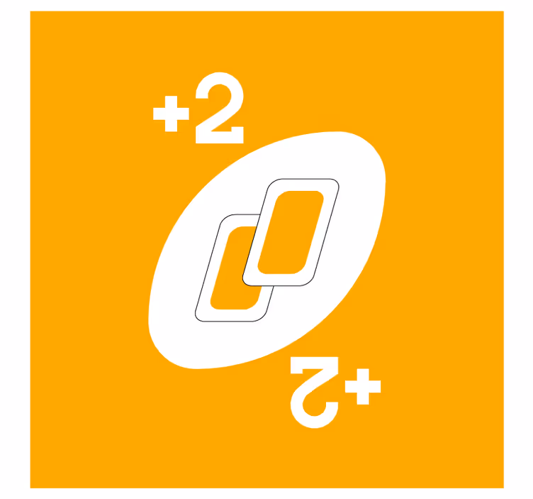 Sottobicchieri nerd due forme interconnesse con numeri - TenStickers
