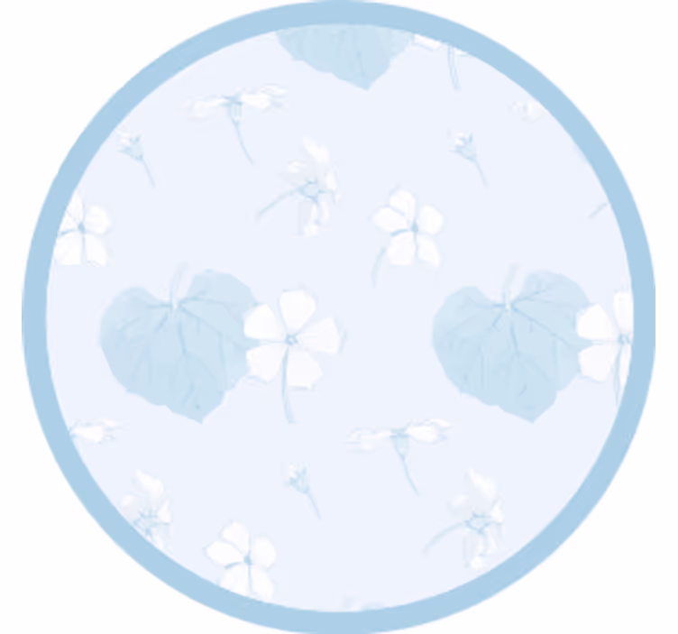 Sottobicchieri con motivi superficie floreale - TenStickers