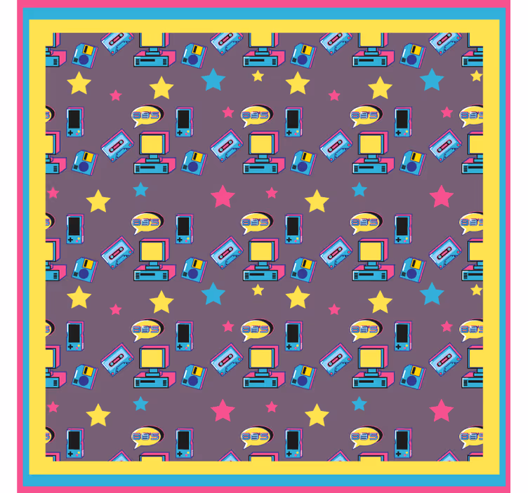 Sottobicchieri nerd motivo retro tech - TenStickers