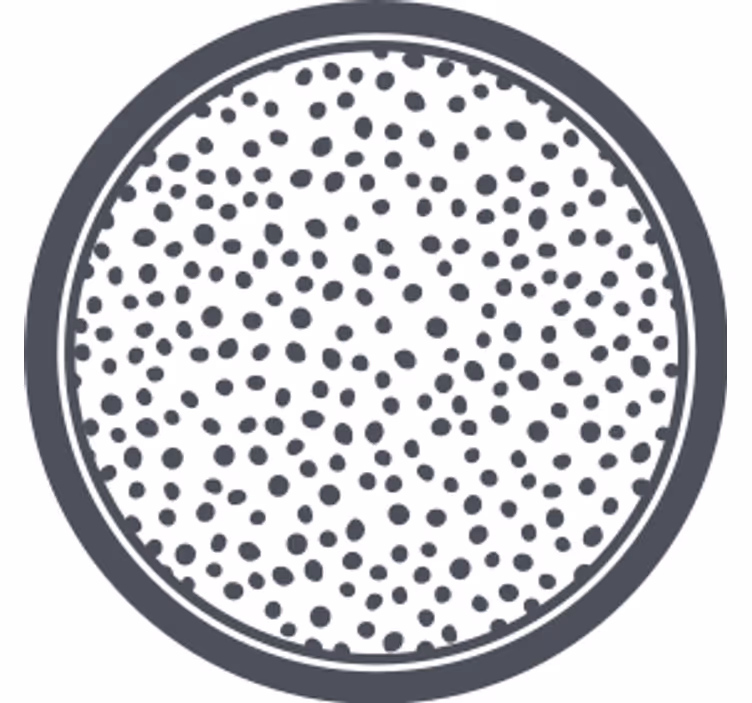 Sottobicchieri con motivi a pois circolari - TenStickers